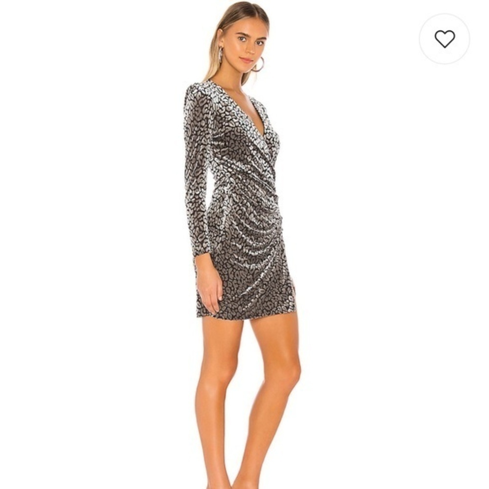 Gray velvet dress - Picture 3 of 5